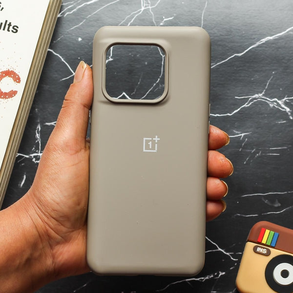 Brown Original Silicone case for Oneplus 10T - The Hatke