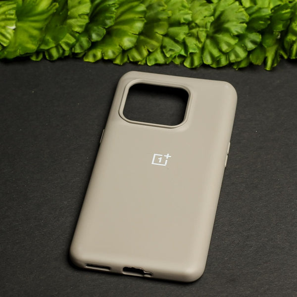 Brown Original Silicone case for Oneplus 10T - The Hatke