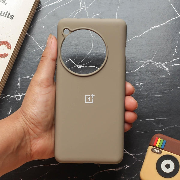 Brown Original Silicone case for Oneplus 12R - The Hatke