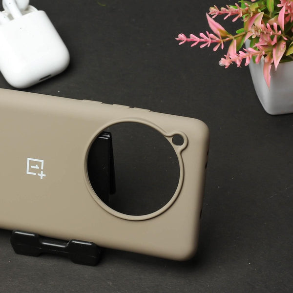 Brown Original Silicone case for Oneplus 12R - The Hatke