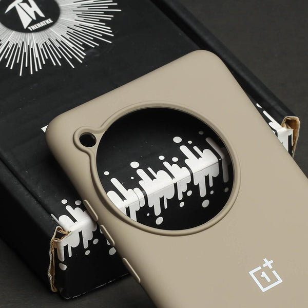 Brown Original Silicone case for Oneplus 12R - The Hatke