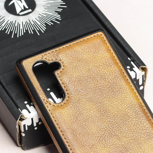 Brown Puloka Leather Case for Samsung Note 10 Plus - The Hatke