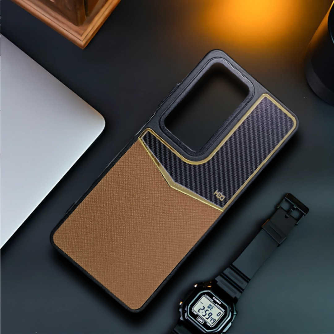 GoldAura Brown Case for Vivo V29 Pro