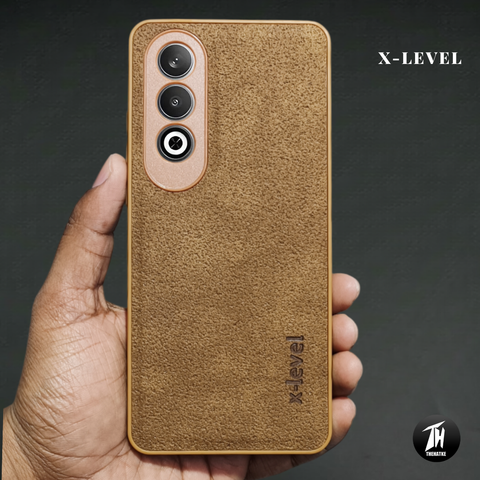 X-LEVEL Brown Leather Case for Oneplus Nord CE 4