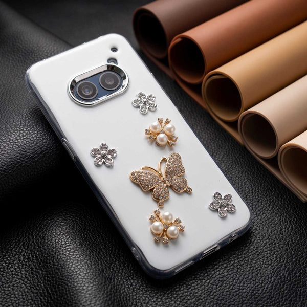 Butterfly Silicone Hard Case for Nothing Phone 2A - The Hatke