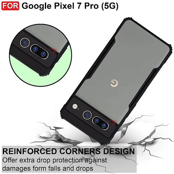 Hybrid Shockproof silicone safe transparent Case for Google Pixel 7 Pro