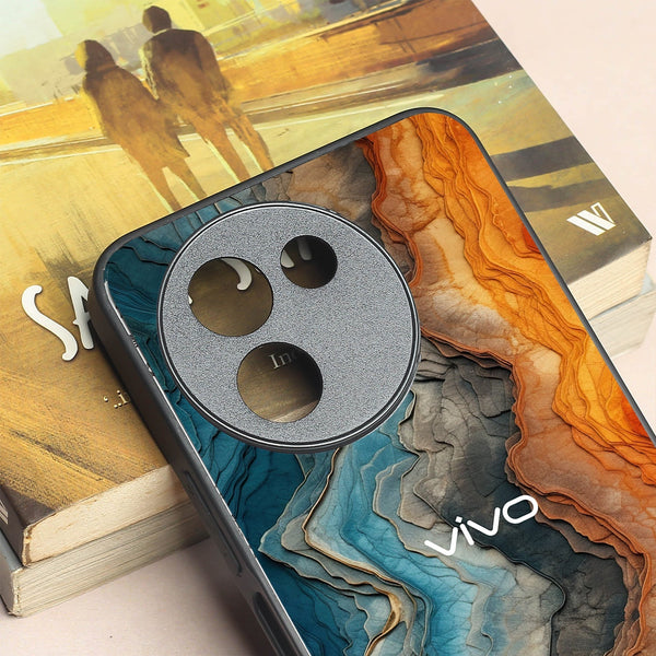 Layered Marble metal back case for Vivo Y200i