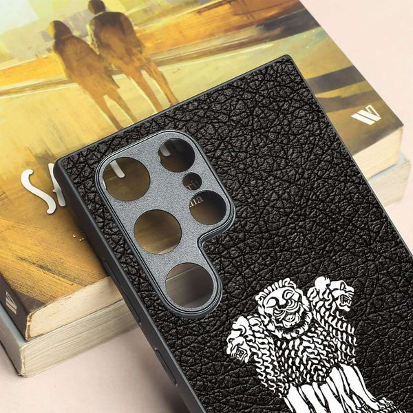 Black Satyamev Jayate MB case for Samsung S24 Ultra