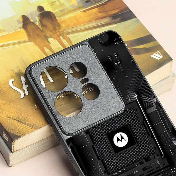 Microchip metal back case for Motorola Edge 50 Pro