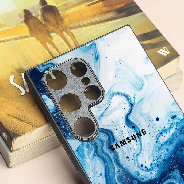 Neptune Swirl metal back case for Samsung S24 Ultra