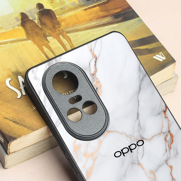 Copper Luxe Marble metal back case for Oppo Reno 10 Pro