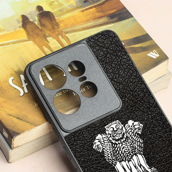 Black Satyamev Jayate metal back case for Motorola Edge 50 Pro