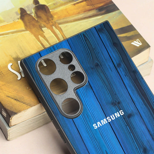 Indigo Planks metal back case for Samsung S24 Ultra