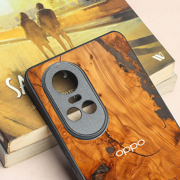 Lava Oak metal back case for Oppo Reno 10