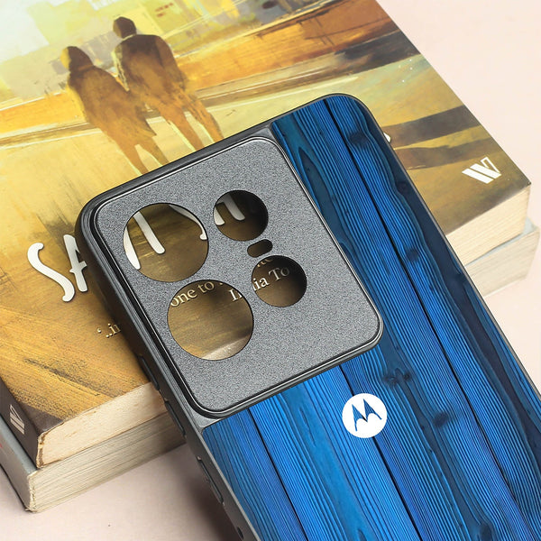 Indigo Planks metal back case for Motorola Edge 50 Pro