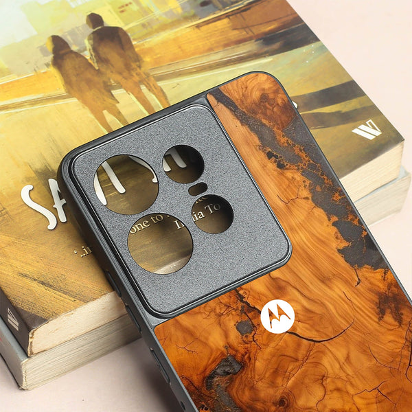 Lava Oak metal back case for Motorola Edge 50 Pro