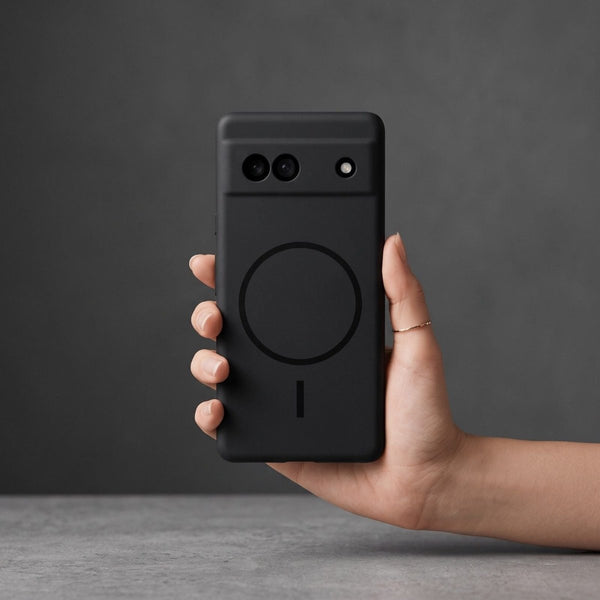CAVEN Black Camera Silicone case for Google Pixel 6a - The Hatke