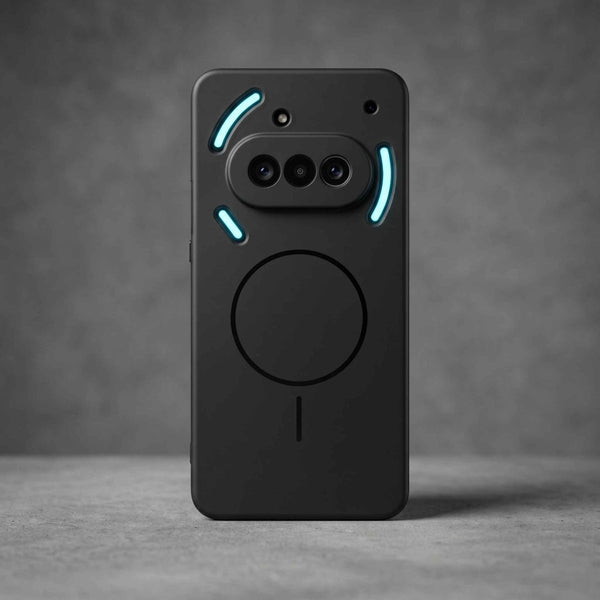 CAVEN Black Silicone case for Nothing Phone 3a - The Hatke