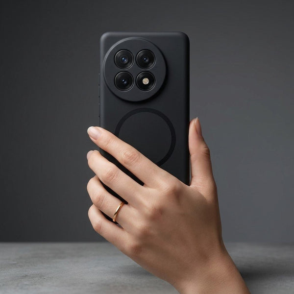 CAVEN Black Silicone case for Oneplus 13r - The Hatke