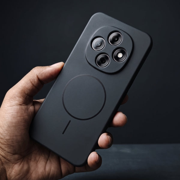 CAVEN Black Silicone case for Oppo F31 Pro - The Hatke