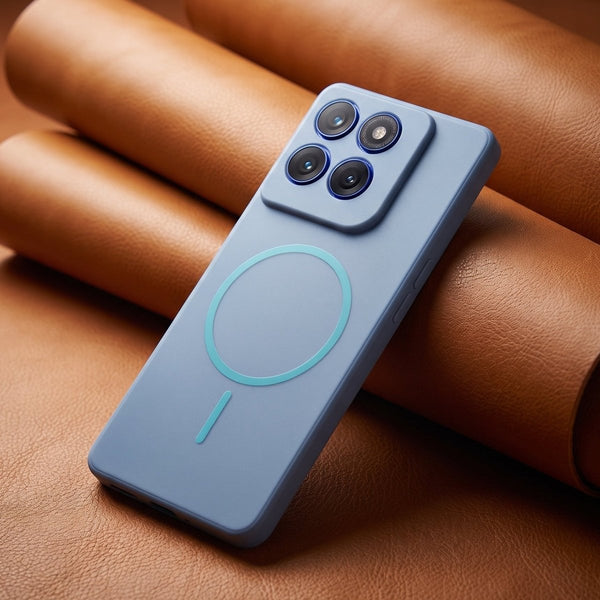 CAVEN Blue Silicone case for Motorola Edge 60 Pro - The Hatke