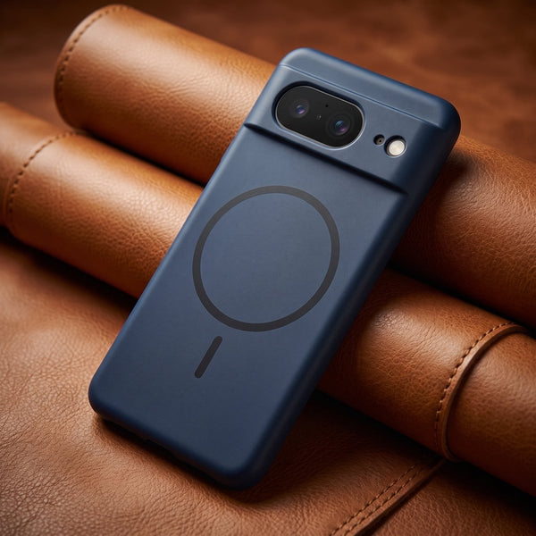 CAVEN Dark Blue Silicone case for Google Pixel 8 - The Hatke