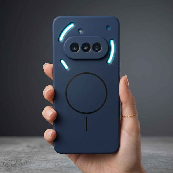 CAVEN Dark Blue Silicone case for Nothing Phone 3a - The Hatke