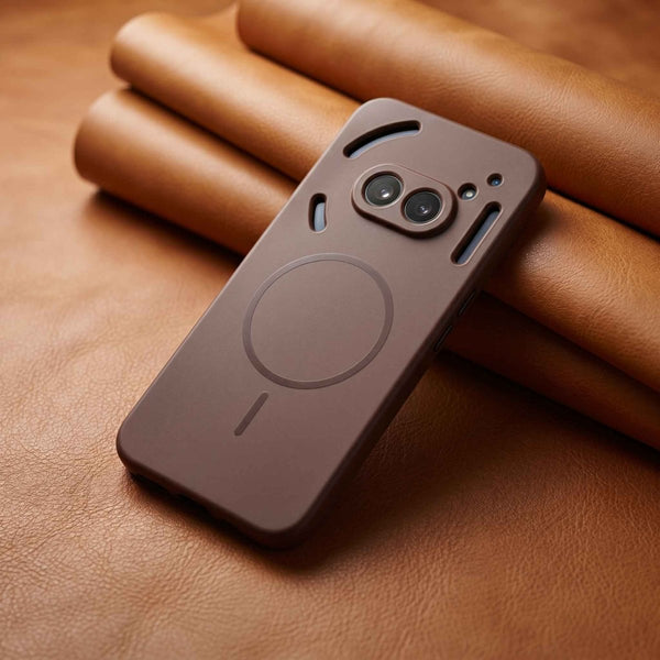 CAVEN Dark Brown Silicone case for Nothing Phone 2A - The Hatke