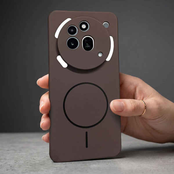 CAVEN Dark Brown Silicone case for Nothing Phone 3a Pro - The Hatke