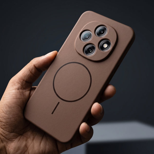 CAVEN Dark Brown Silicone case for Oppo F31 Pro - The Hatke
