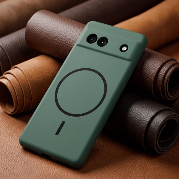 CAVEN Dark Green Camera Silicone case for Google Pixel 6a - The Hatke
