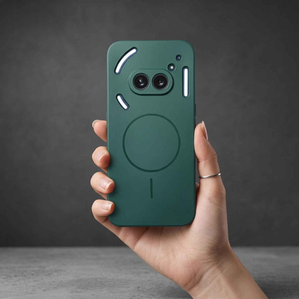 CAVEN Dark Green Silicone case for Nothing Phone 2A - The Hatke