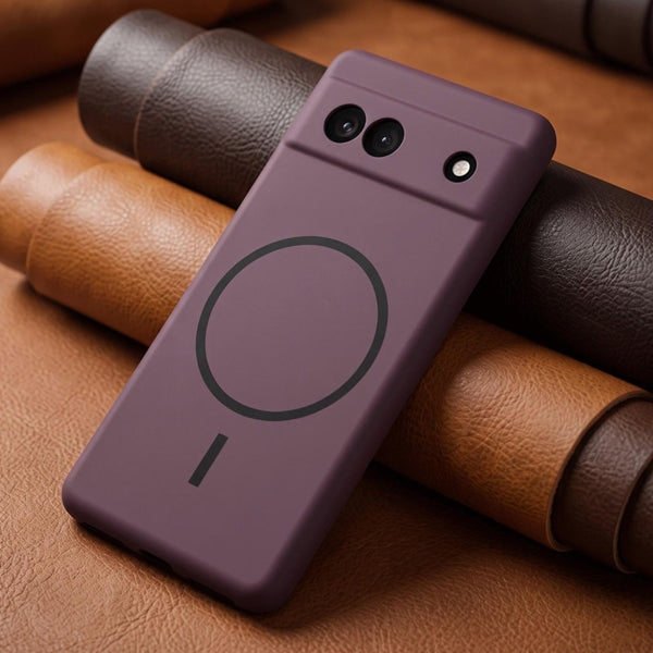 CAVEN Dark Pink Camera Silicone case for Google Pixel 6a - The Hatke