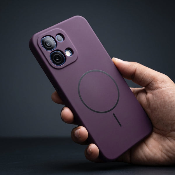 CAVEN Dark Pink Silicone case for Oppo F31 - The Hatke
