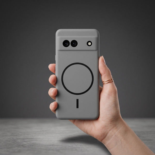 CAVEN Grey Camera Silicone case for Google Pixel 6a - The Hatke