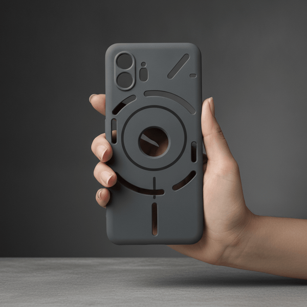 CAVEN Grey Silicone case for Nothing Phone 2 - The Hatke