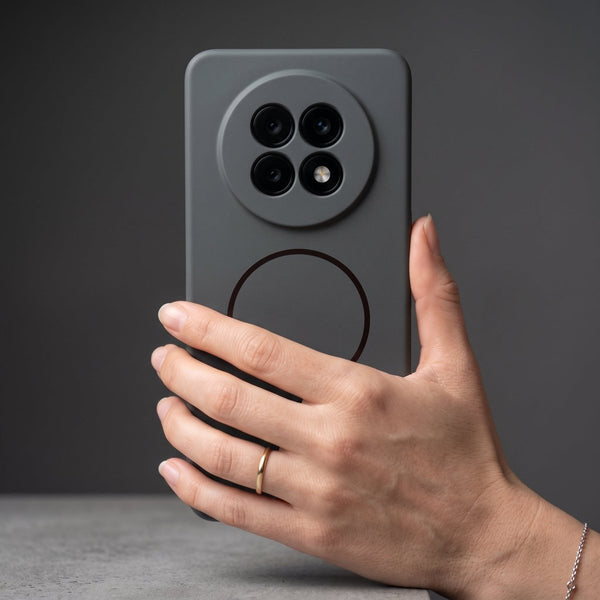 CAVEN Grey Silicone case for Oppo F31 Pro Plus - The Hatke