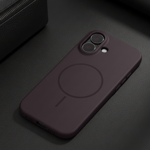 CAVEN Dark Brown Silicone case for Apple iphone 17