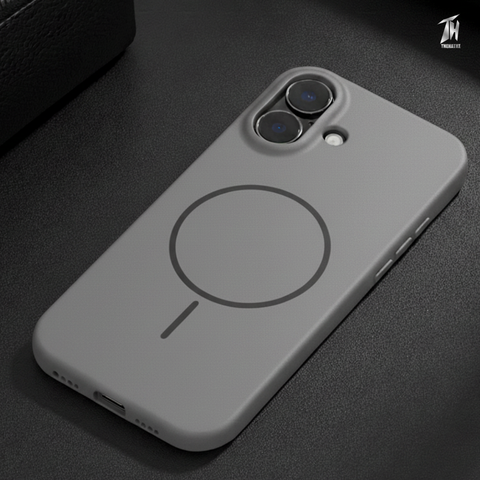 CAVEN Grey Silicone case for Apple iphone 17