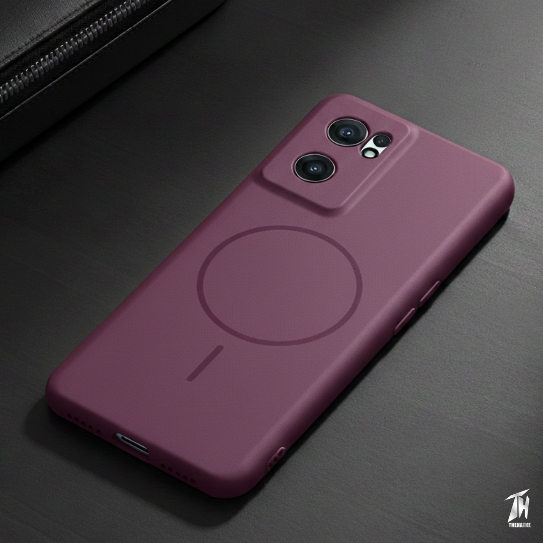 CAVEN Dark Pink Silicone case for Oneplus Nord CE 2