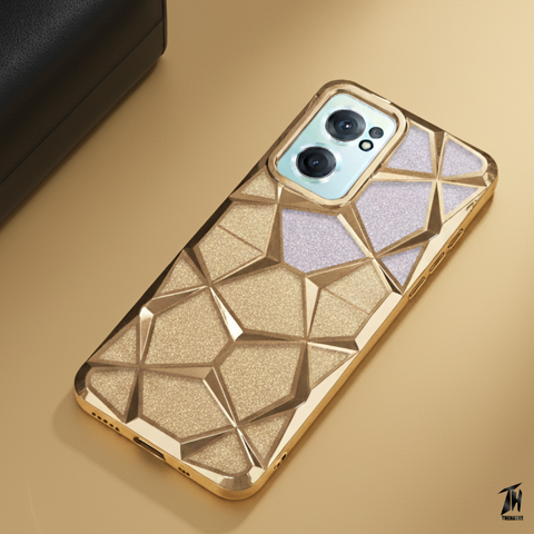 Dazzle Gold Silicone case for Oneplus Nord Ce 2