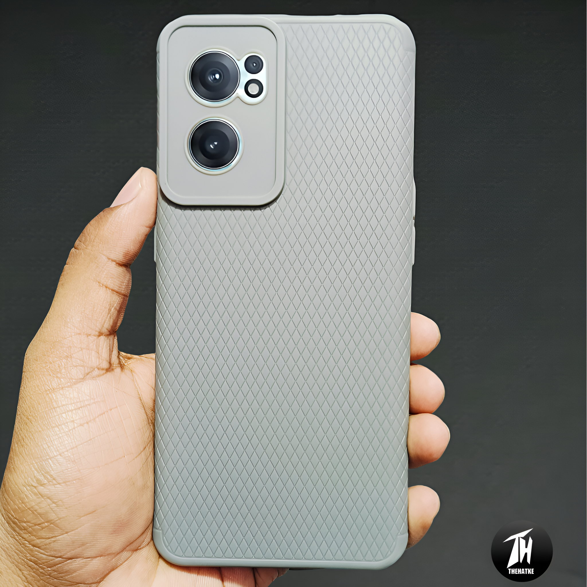 Grey Line Wave Silicone Case for Oneplus Nord CE 2