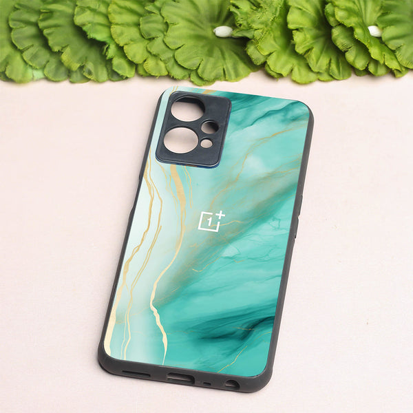 Green Luxe Marble metal back case for OnePlus Nord CE 2 Lite