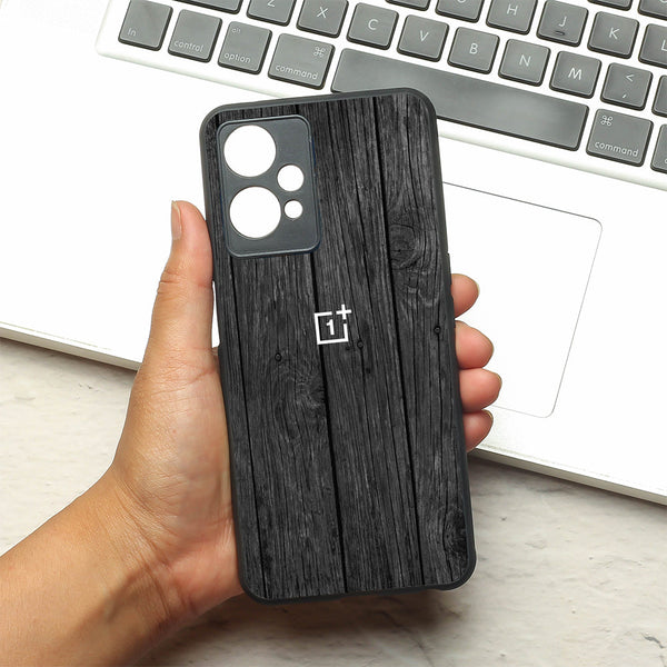 Dark Wood metal back case for OnePlus Nord CE 2 Lite