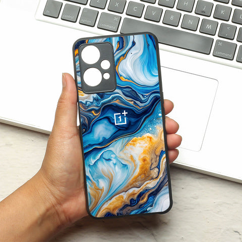 Blue Opulent metal back case for OnePlus Nord CE 2 Lite