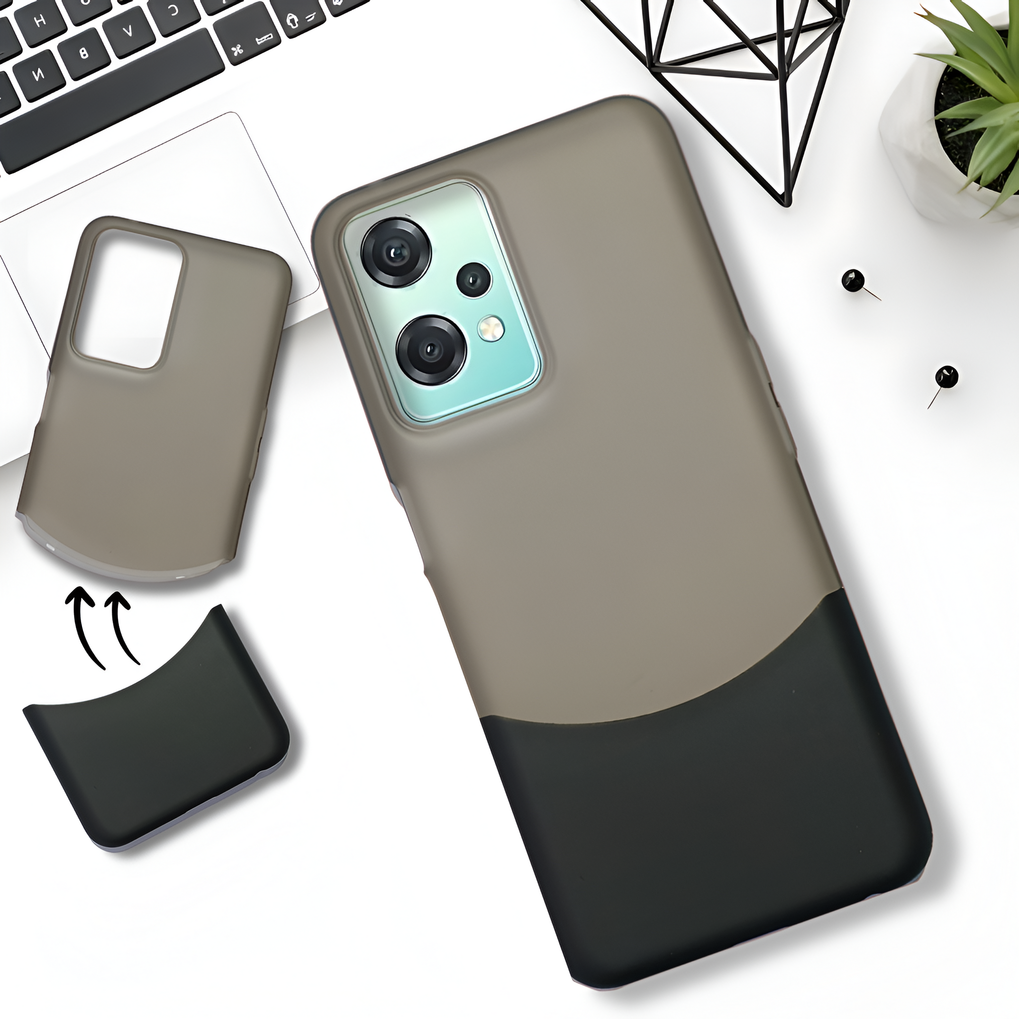 Black Detach Matte Case For Oneplus Nord Ce 2 Lite