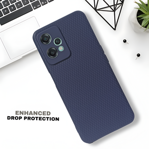Dark Blue Line Wave Silicone Case for Oneplus Nord Ce 2 Lite