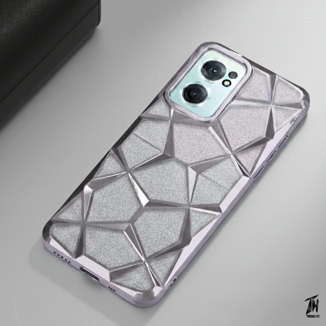 Dazzle Silver Silicone case for Oneplus Nord Ce 2