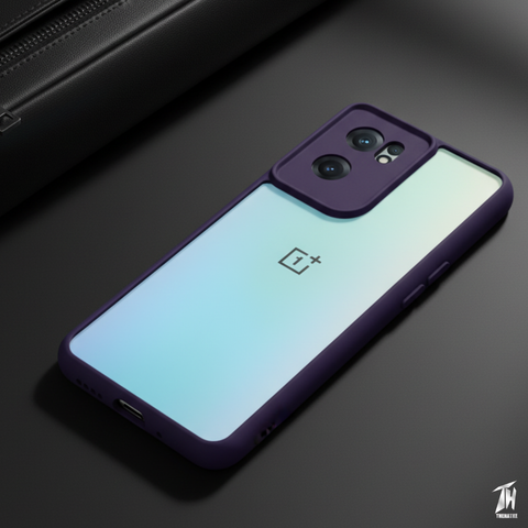 Pureview Voilet Transparent Silicone Case for Oneplus Nord Ce 2