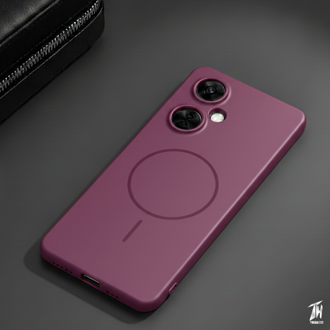 CAVEN Dark Pink Silicone case for Oneplus Nord CE 3 Lite